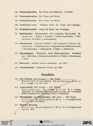 Gemälde (Nr. 116-151)
