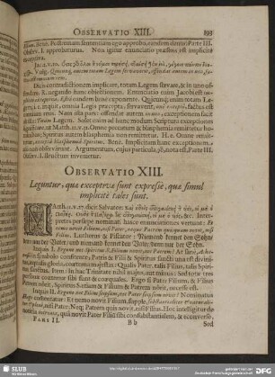 Observatio XIII. Leguntur, quae exceptivae sunt expressè, quae simul implicitè tales sunt