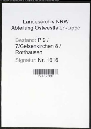 Heiratsregister Standesamt Gelsenkirchen 8 Rotthausen