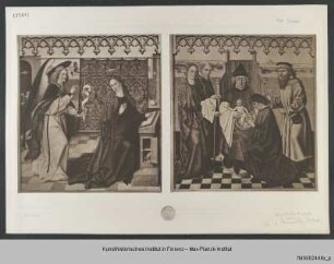 Kreuzaltar : Verkündigung, Beschneidung Christi