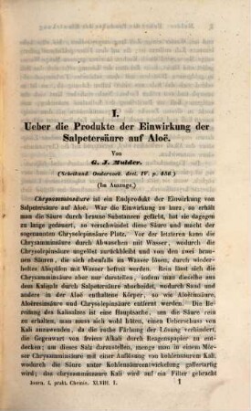 Journal für praktische Chemie : practical applications and applied chemistry ; covering all aspects of applied chemistry. 48. 1849