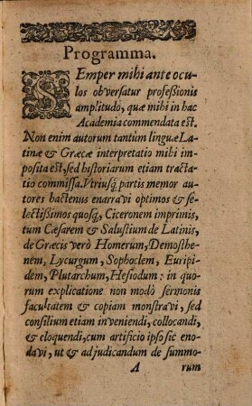 Matthaei Dresseri Isagoges historicae pars ..., 5. De praecipuis Germaniae Urbibus Pene Dvcentis : Adjunctum est Programma de profeßione historica ; item Orationes tres in Acad. Lips. habitae