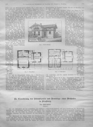 Die Erweiterung des Schlachthauses und Neuanlage eines Viehhofes in Straßburg.