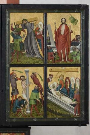 Rauschenberger Altar — Rechter Altarflügel - Szenen aus der Passion Christi