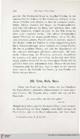 242. Nares, Naris, Nasus – 248. Nymphae und Myrtiformis