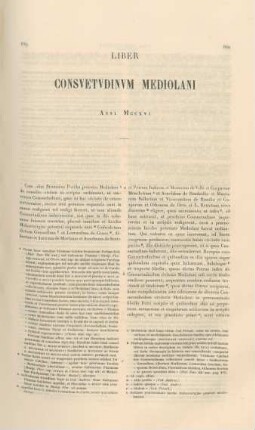 Liber consuetudinum mediolani anno MCCXVI