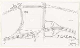 Stadtautobahn Köln Schinkelwettbewerb 1969: Planungsvorschlag 6: Lageplan 1:1000