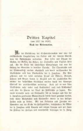 Drittes Kapitel (von 1527 bis 1626). Nach der Reformation.