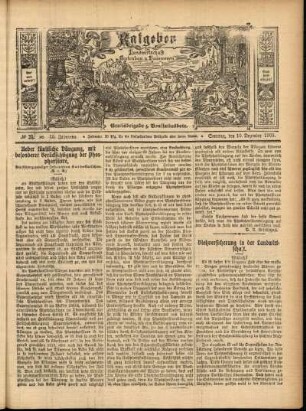 Ausgabe vom Sonntag, den 10. Dezember 1905.