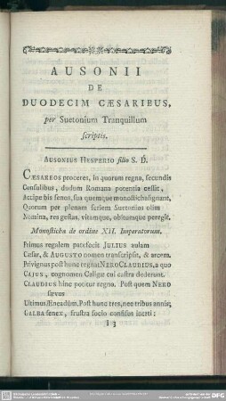De Duodecim Caesaribus