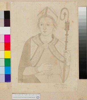 Hl. Ludwig von Toulouse nach Peruginos Polyptychon für San Agostino in Perugia