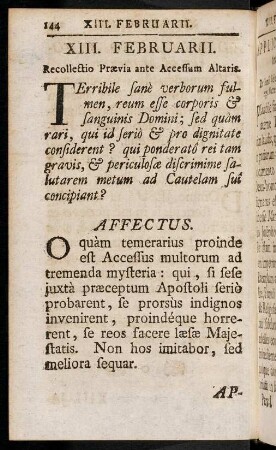 144-166, XIII. Februarii. - IXX. Februarii.