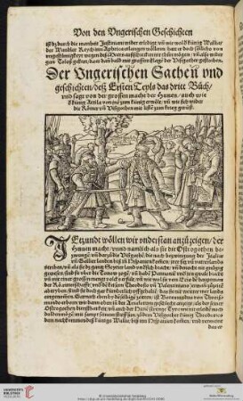 Der Vngerischen Sachen vnd geschichten, deß Ersten Teyls das dritt Buch