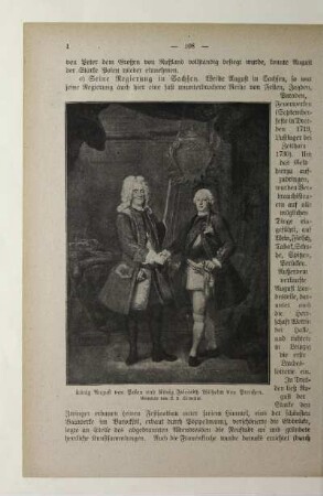 König August von Polen und König Friedrich Wilhelm von Preußen