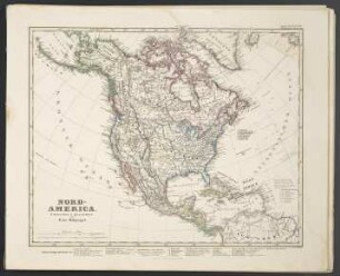 Nord-America [Hand-Atlas über alle Theile der Erde nach dem neuesten Zustande und über das Weltgebäude]