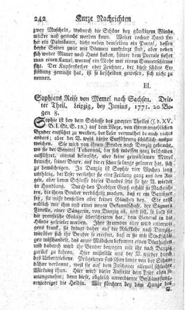 Sophiens Reise von Memel nach Sachsen. T.3.