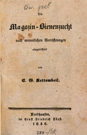 Die Magazin-Bienenzucht nach monatlichen Verrichtungen eingerichtet
