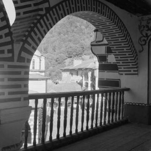 Das Kloster des heiligen Iwan von Rila, ein orthodoxes Kloster im Rila-Gebirge im südwestlichen Bulgarien