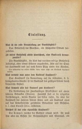 Katechismus der Baustyle oder Lehre der architektonischen Stylarten von den ältesten Zeiten bis auf die Gegenwart : nebst einer Erklärung der im Katechismus vorkommenden Kunstausdrücke