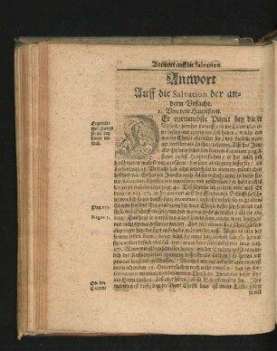 Antwort Auff die Salvation der andern Ursache.