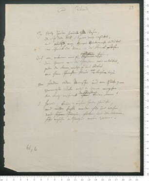 "Aus Pilnitz" [Reinschrift mit einigen Korrekturen ]