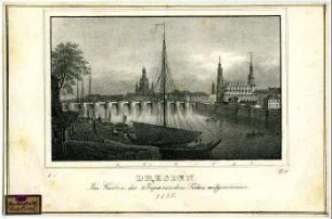 Dresden. Im Garten des Japanischen Palais aufgenommen. 1835.