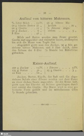Auflauf von bitteren Makronen