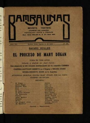El proceso de Mary Dugan : pieza en tres actos