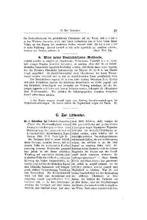Zur Litteratur