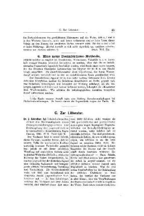 Zur Litteratur