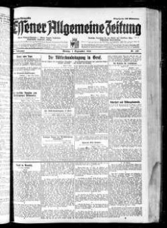 Essener allgemeine Zeitung. 1918-1943