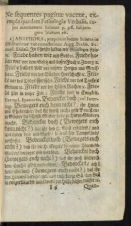 Ne sequentes paginae vacent, exempla quaedam Pathologiae Verbalis, cuius mentionem fecimus p. 96 subiungere libitum est.