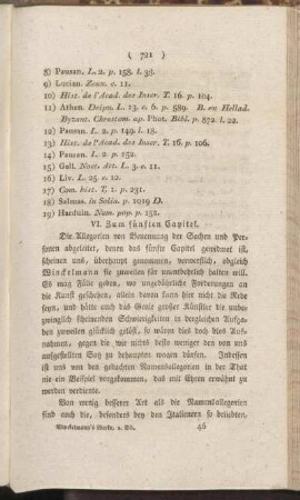 VI. Zum fünften Capitel.