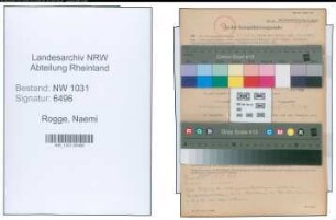 Entnazifizierung Naemi Rogge , geb. 22.09.1902 ()