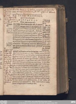 De Iure Naturali, gentium, & civili. Titulus II.