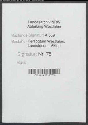 Landtagsabschied (Abschrift)