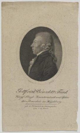 Bildnis des Gottfried Benedikt Funk