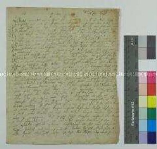 Brief des Peter Daniel Hauschild an seine Eltern; Teplitz, 13. September 1813