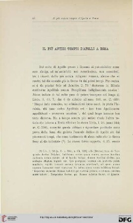 21: Il più antico tempio d'Apollo a Roma
