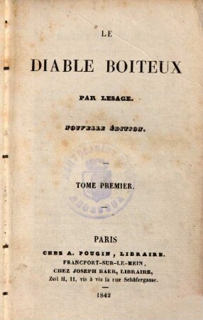 Le diable boiteux, I.