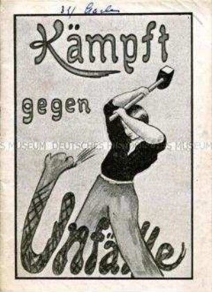 Kommunistische Tarnschrift zur sowjetischen Bildungspolitik im Layout einer Anleitung zur Unfallbekämpfung