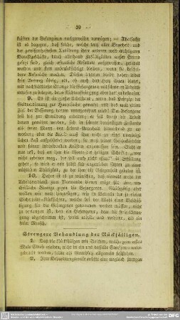 Strengere Behandlung des Rückfälligen
