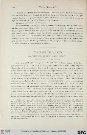 3: L' impôt sur les maisons d'après un papyrus grec inédit : (British Museum No. L, ancien salt 967)