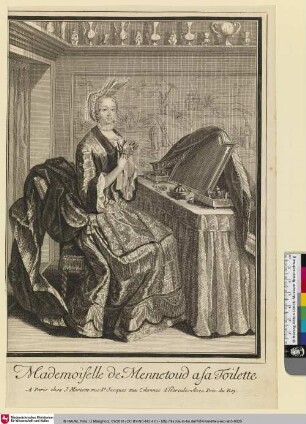 Mademoiselle de Mennetoud a la Toilette