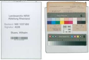 Entnazifizierung Wilhelm Stuers , geb. 02.02.1896 (Bahnstellwerksmeister)