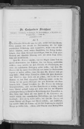 St. Catharinen Kirchspiel.