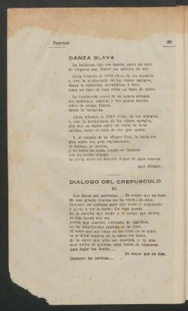 Diálogo del crepúsculo