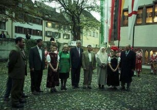 Freiburg im Breisgau: Empfang anlässlich des neuen Partnerschaftsvertrages mit Isfahan [u.a. mit Rolf Böhme]