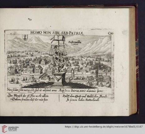 C90. Underwalden Canton, "Homo non sibi, sed patriae"
