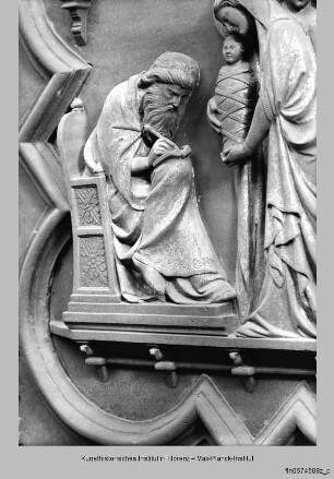 Türreliefs : Szenen Johannes' des Täufers : Namensgebung